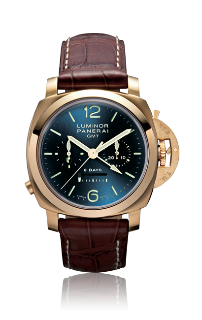Panerai PAM00277 : Luminor 1950 8 Days GMT Monopulsante Pink Gold
