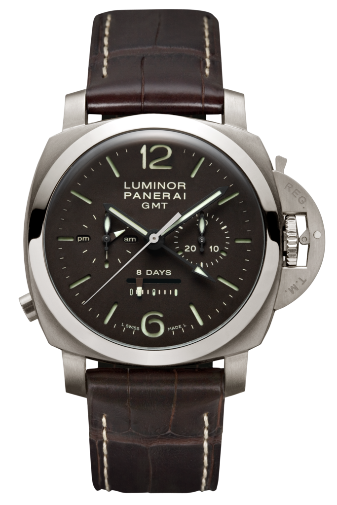 Panerai PAM00311 : Luminor 1950 Chrono Monopulsante 8 Days GMT Titanio