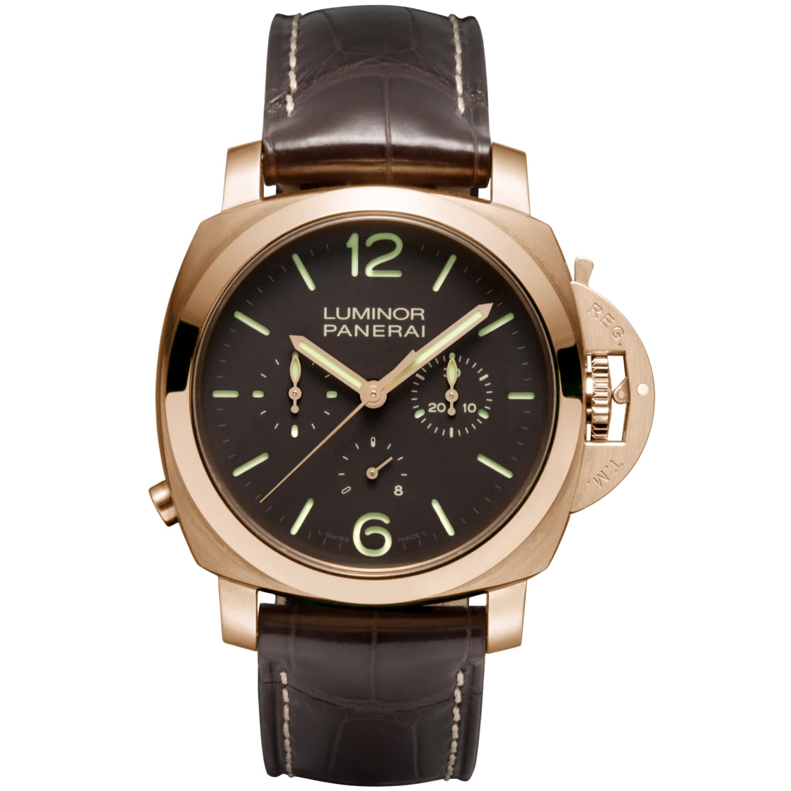 Panerai PAM00344 : Luminor 1950 Chrono Monopulsante 8 Days Oro Rosa