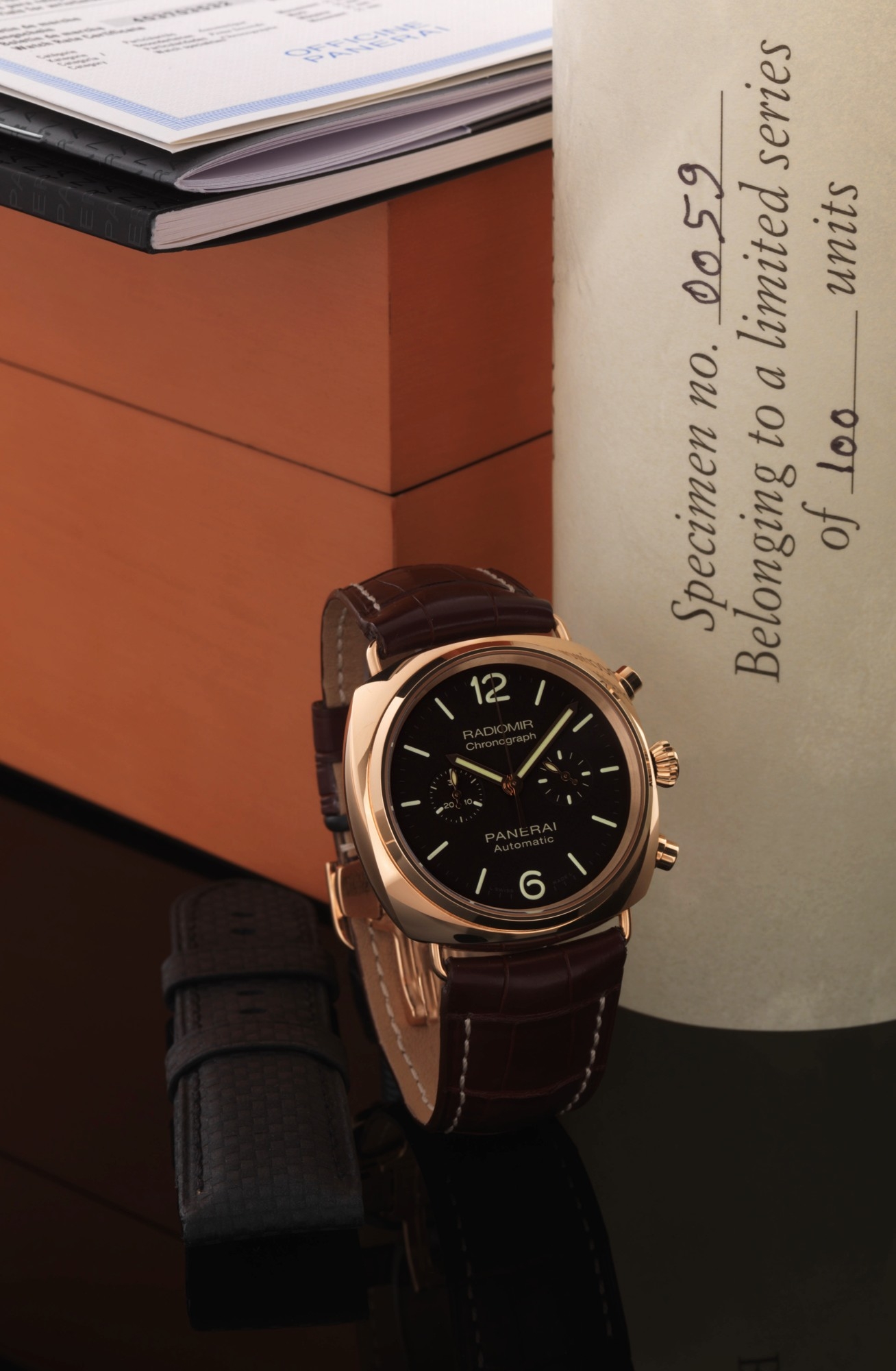 Panerai PAM00377 : Radiomir Chrono Pink Gold