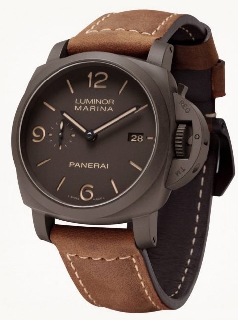 Panerai PAM00386 : Luminor 1950  Marina 3 Days Automatic Composite / Brown