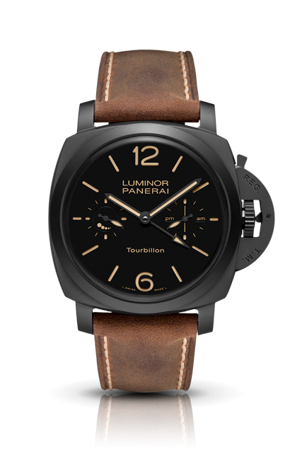 Panerai PAM00396 : Luminor 1950 Tourbillon GMT Ceramica