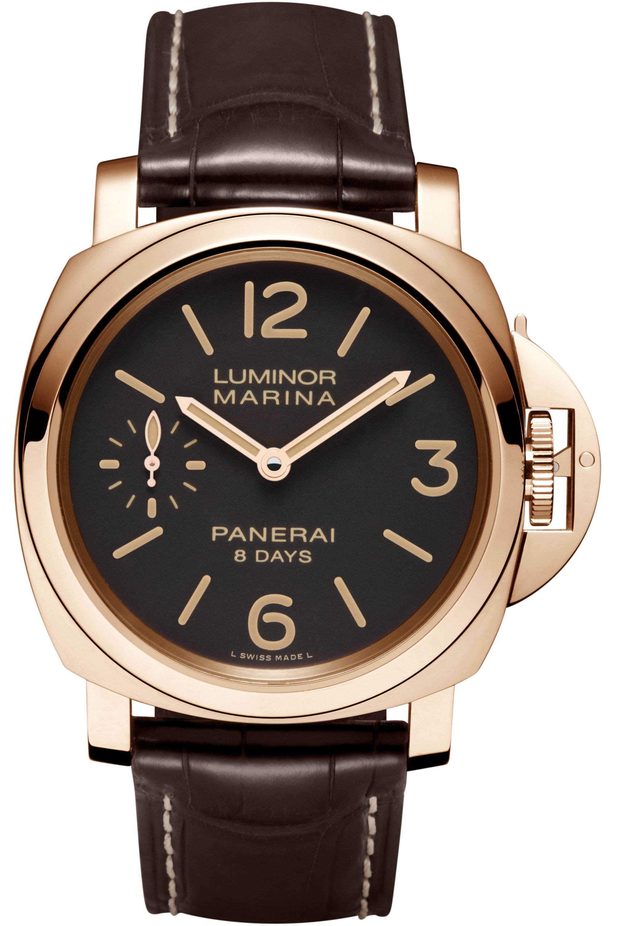 Panerai PAM00511 : Luminor Marina 44 8 Days Red Gold / Brown