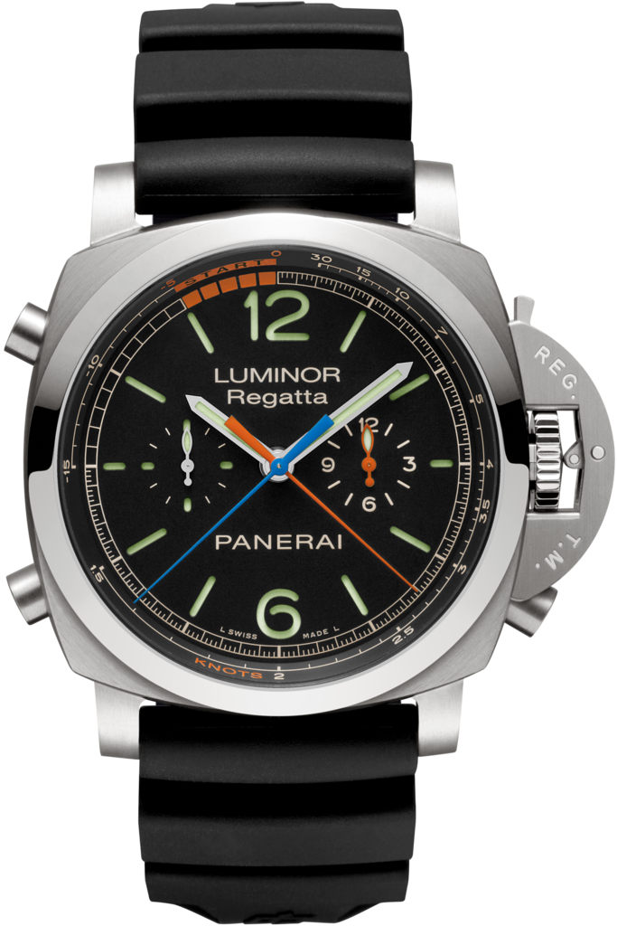 Panerai PAM00526 : Luminor 1950 47 Regatta 3 Days Chrono Flyback Automatic Titanium / Black