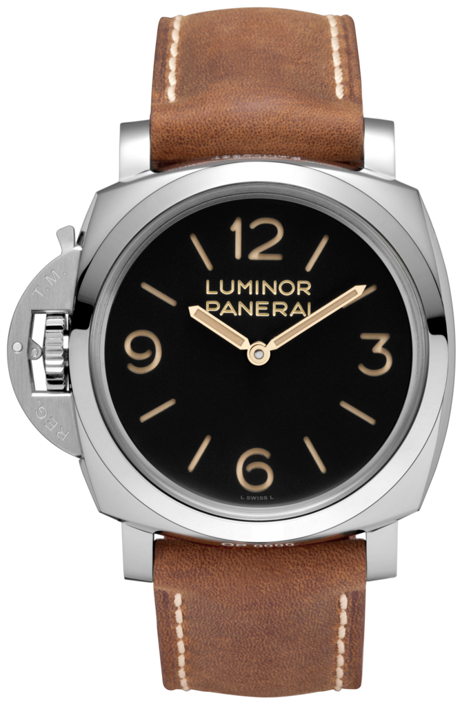 Panerai PAM00557 : Luminor 1950 47 Left-Handed 3 Days Stainless Steel / Black