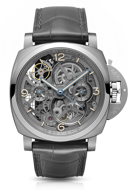 Panerai PAM00578 : Luminor 1950 Tourbillon GMT Titanio Lo Scienziato