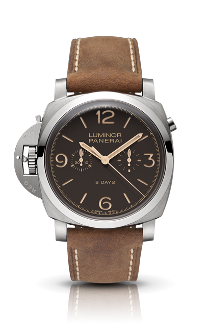 Panerai PAM00579 : Luminor 1950 Chrono Mono-Pulsante Left-Handed 8 Days Titanio