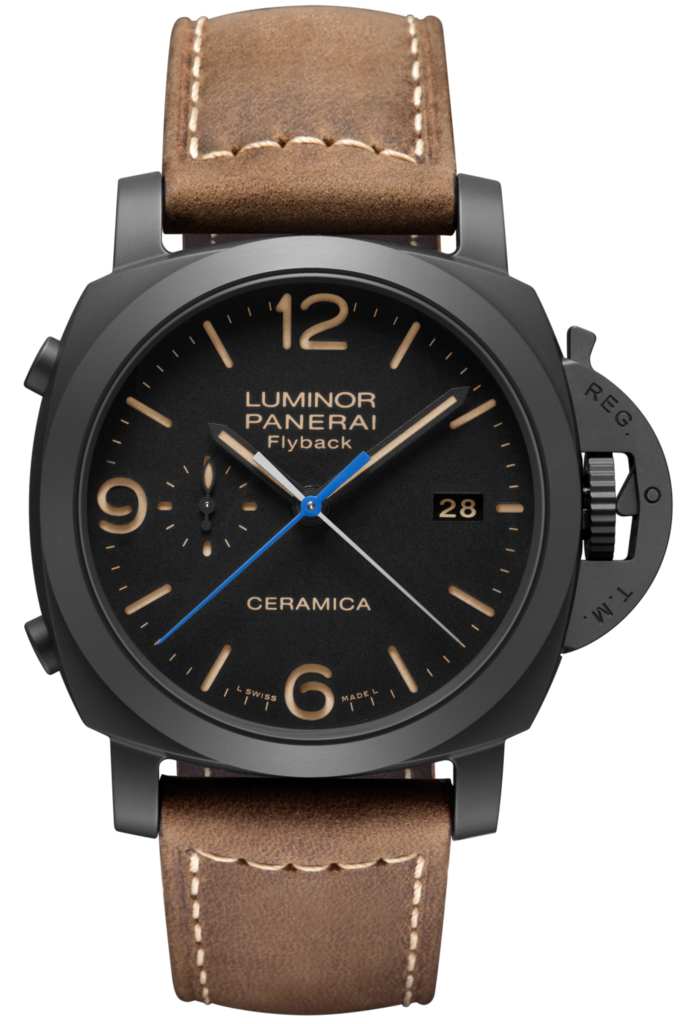 Panerai PAM00580 : Luminor 1950 44 3 Days Chrono Flyback Automatic Ceramic / Black