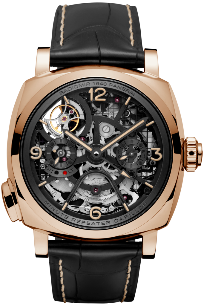 Panerai PAM00600 : Radiomir 1940 Minute Repeater Carillon Tourbillon GMT Oro Rosso