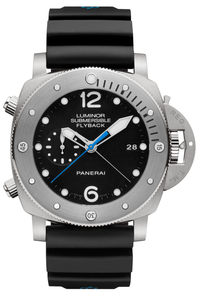 Panerai PAM00614 : Luminor Submersible 47 3 Days Chrono Flyback Automatic Titanium / Black