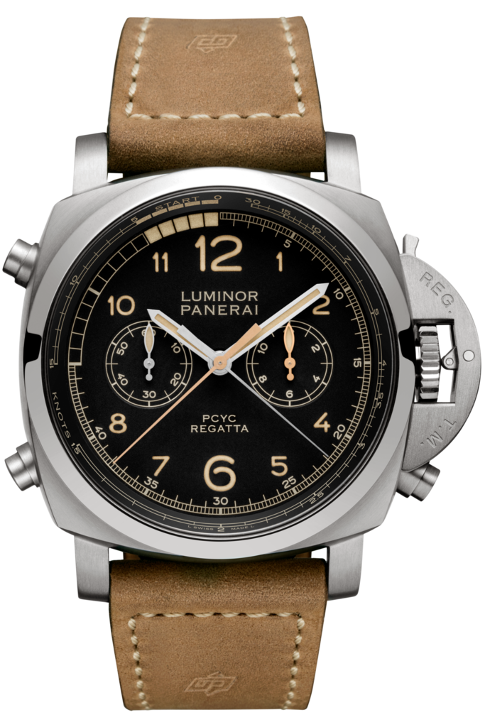 Panerai PAM00652 : Luminor 1950 47 Regatta PCYC 3 Days Chrono Flyback Automatic Titanium / Black