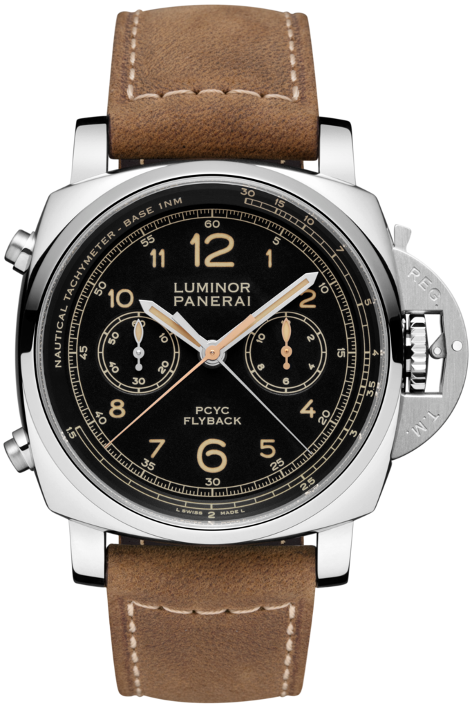 Panerai PAM00653 : Luminor 1950 44 PCYC Chrono Flyback Automatic Stainless Steel / Black