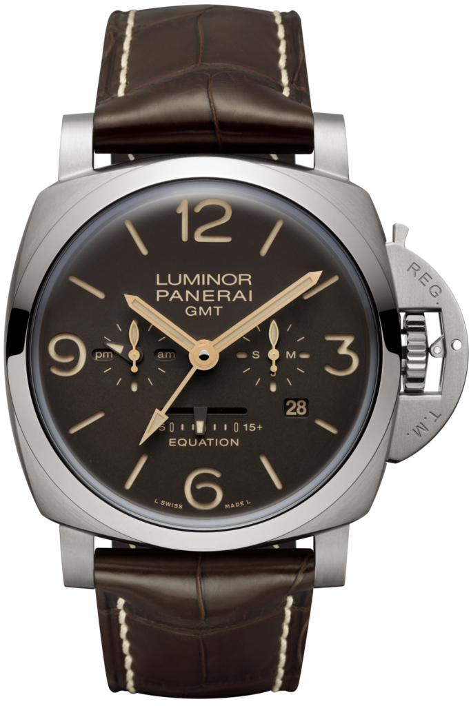 Panerai PAM00656 : Luminor 1950 47 Equation Of Time 8 Days Titanium / Brown