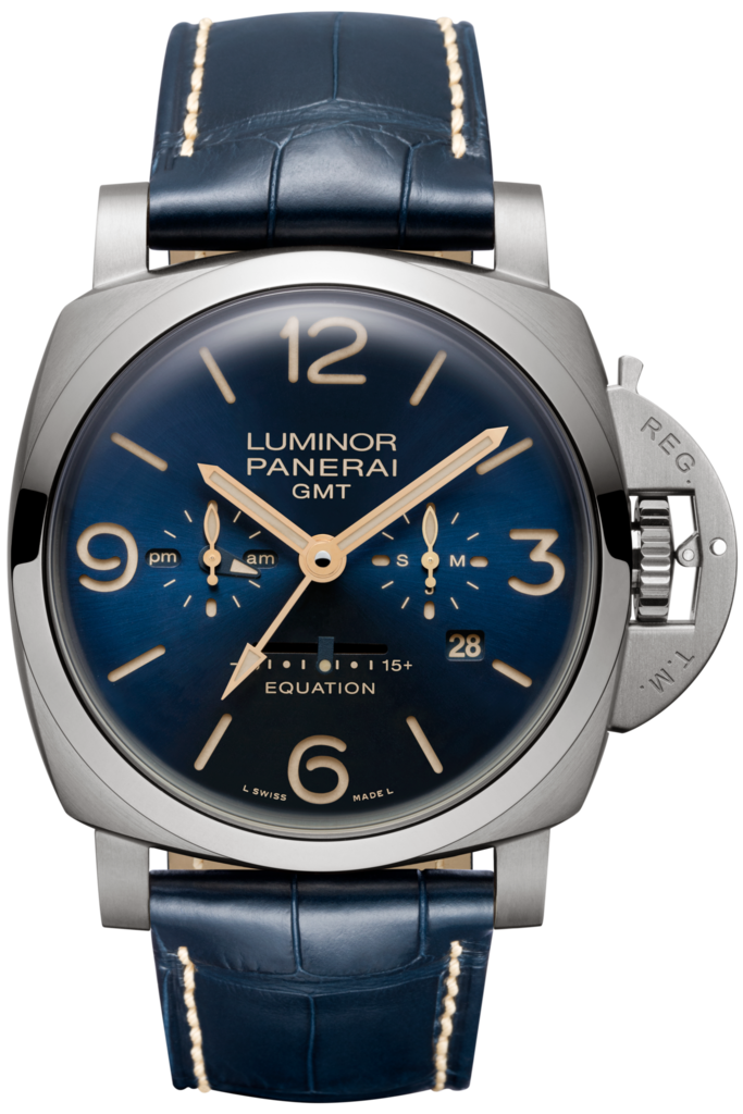 Panerai PAM00670 : Luminor 1950 47 Equation Of Time 8 Days Titanium / Blue