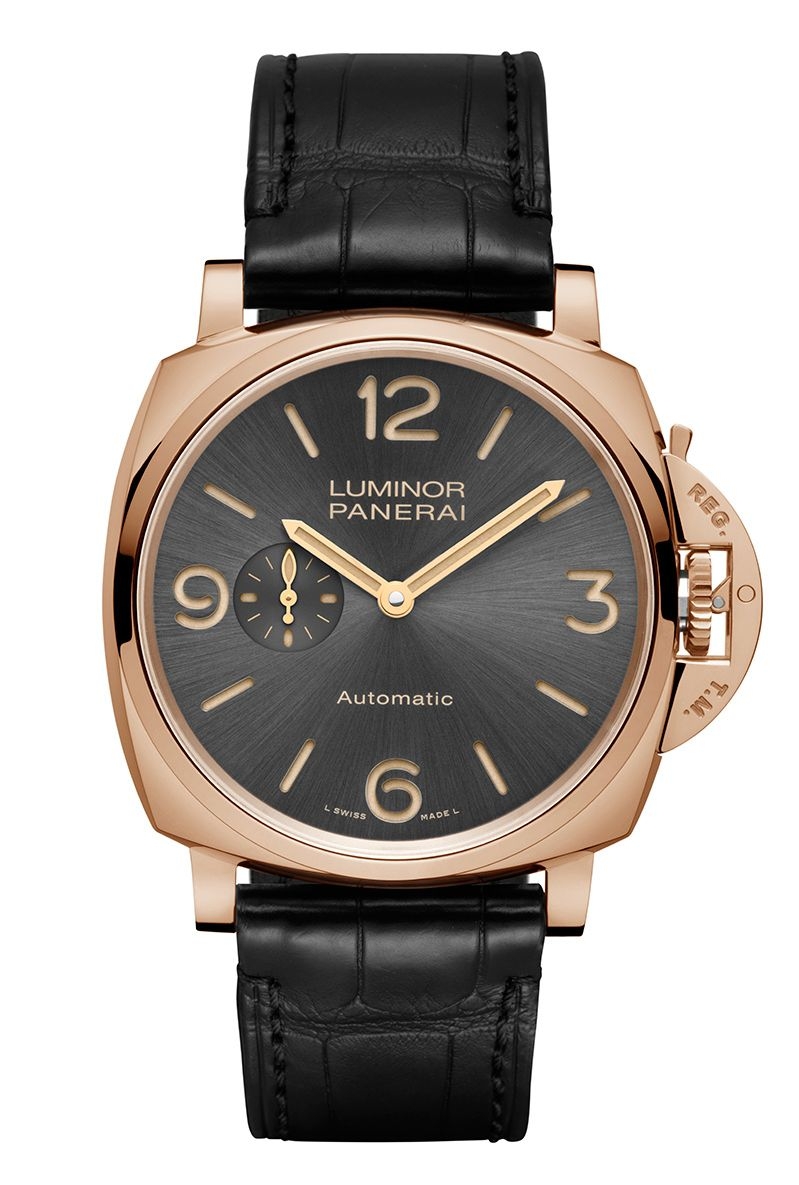 Panerai PAM00675 : Luminor Due 45 3 Days Automatic Red Gold / Grey