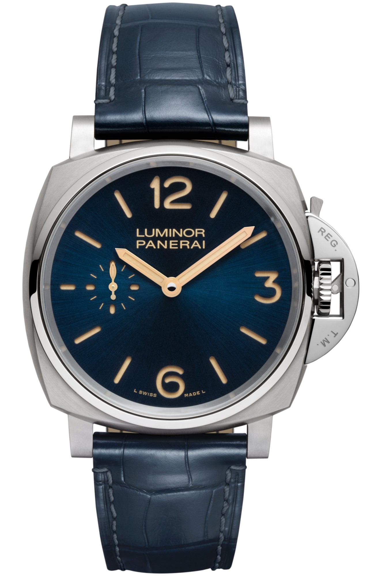 Panerai PAM00728 : Luminor Due 42 3 Days Titanium / Blue