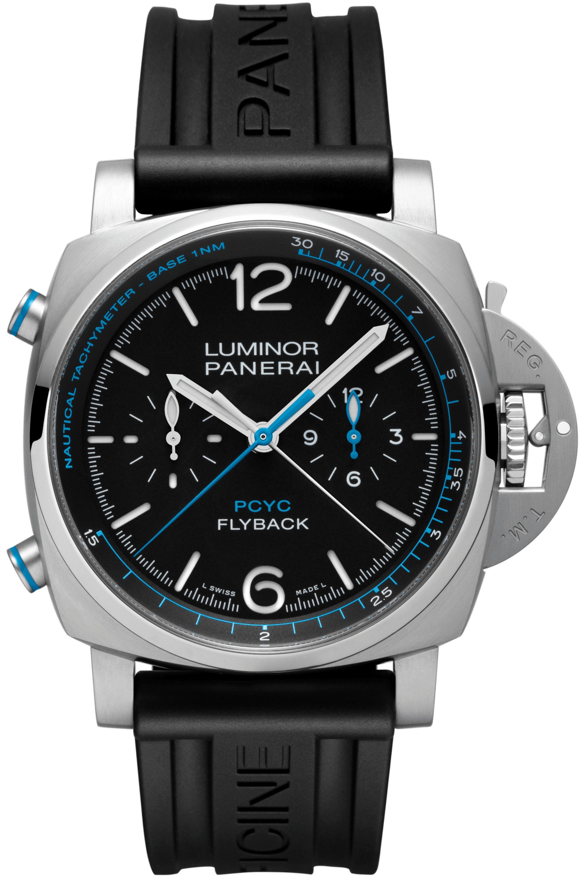 Panerai PAM00764 : Luminor 1950 44 PCYC Chrono Flyback Automatic Titanium / Black