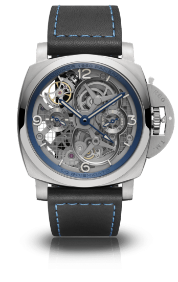 Panerai PAM00767 : Luminor 1950 Tourbillon GMT Titanio Lo Scienziato Blue