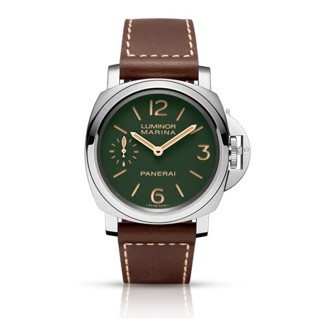 Panerai PAM00911 : Luminor Marina 8 Days Stainless Steel / Green / Paneristi