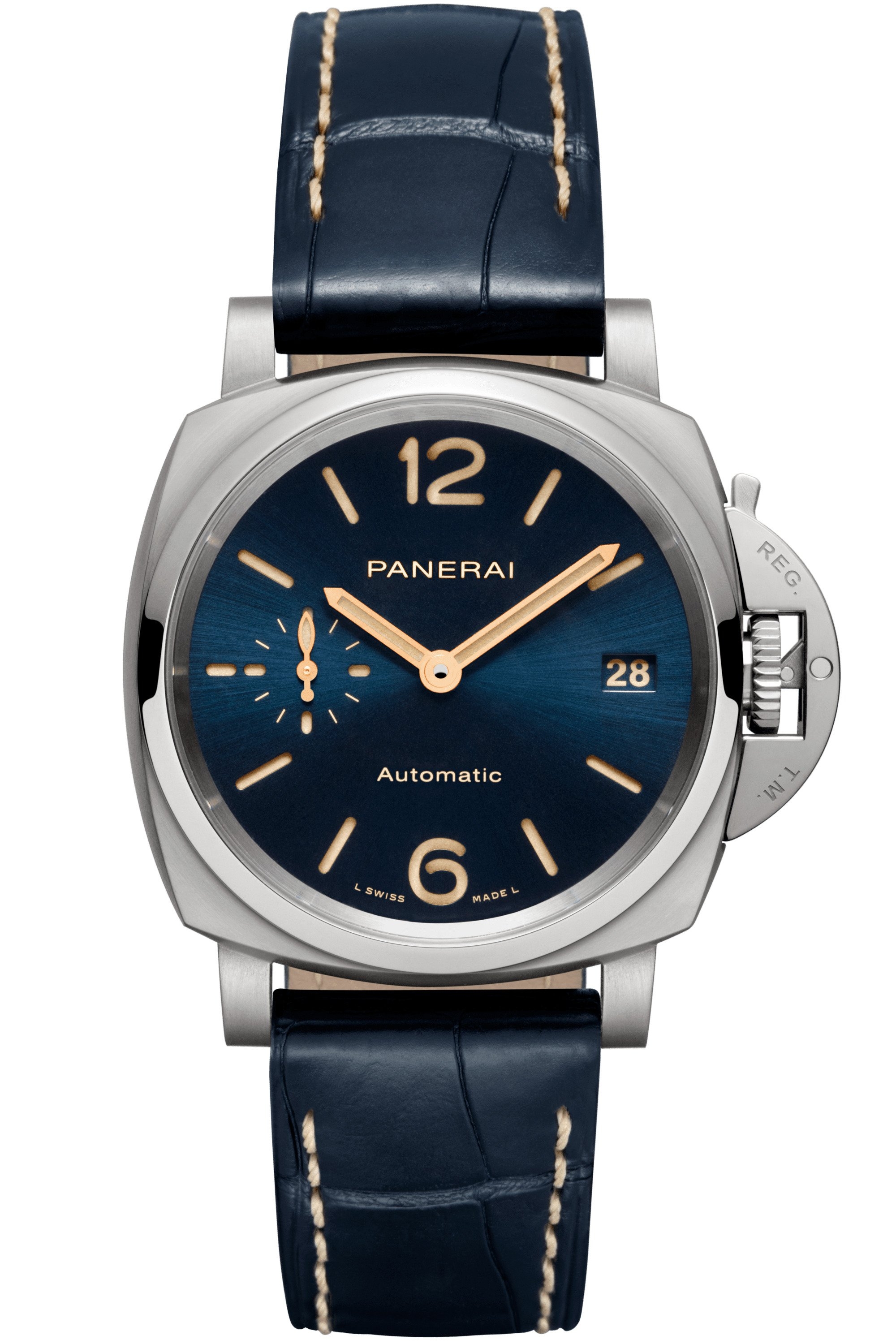 Panerai PAM00926 : Luminor Due 38 Automatic  Titanium / Blue