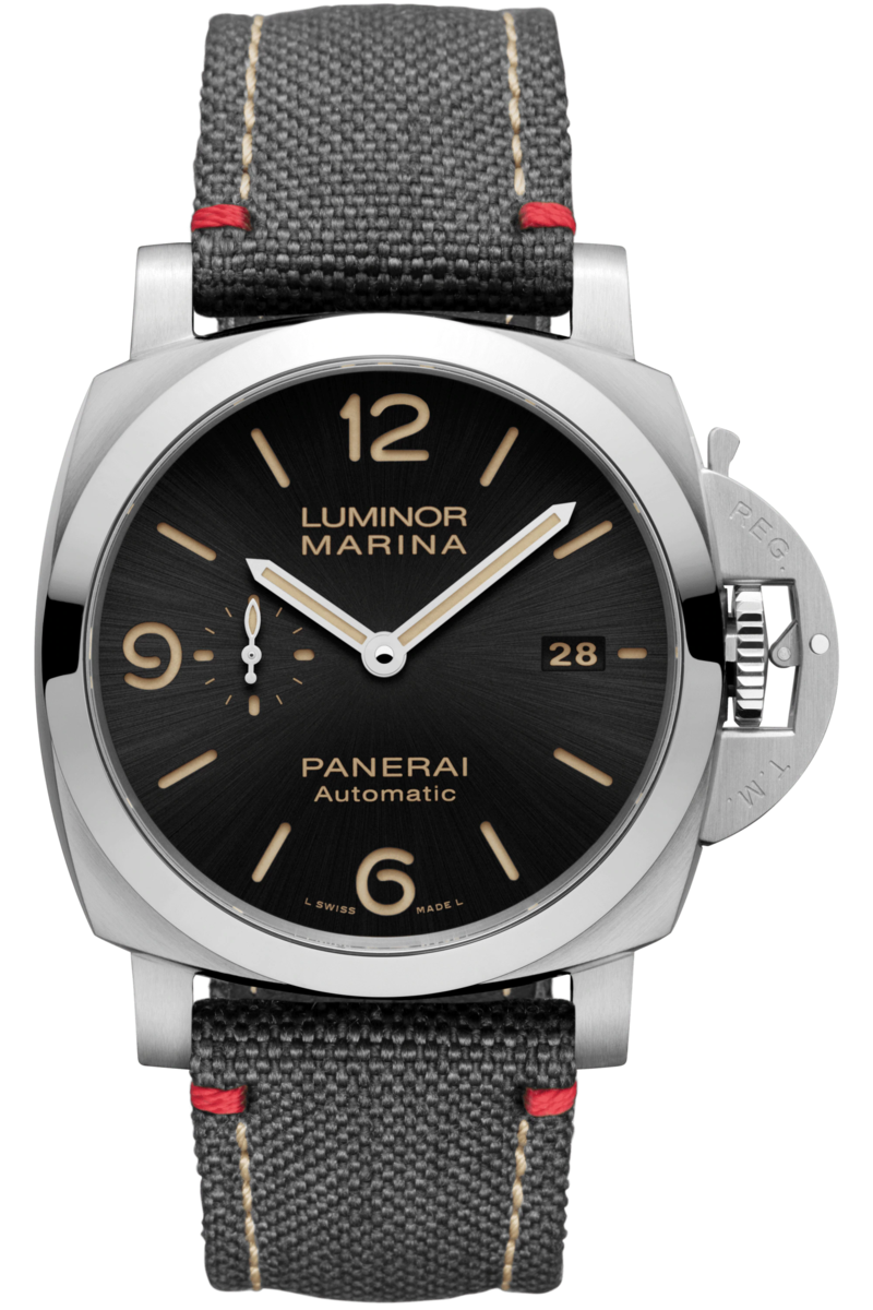 Panerai PAM01025 : Luminor 1950 44 3 Days Automatic Stainless Steel / Black / Roma