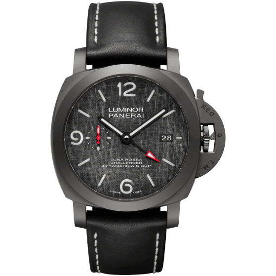Panerai PAM01036 : Luminor 1950 44 3 Days GMT Automatic Titanium DLC / Luna Rossa