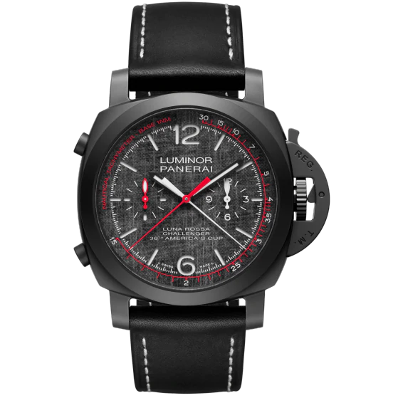 Panerai PAM01037 : Luminor 1950 44 Chrono Flyback Automatic Titanium DLC / Luna Rossa