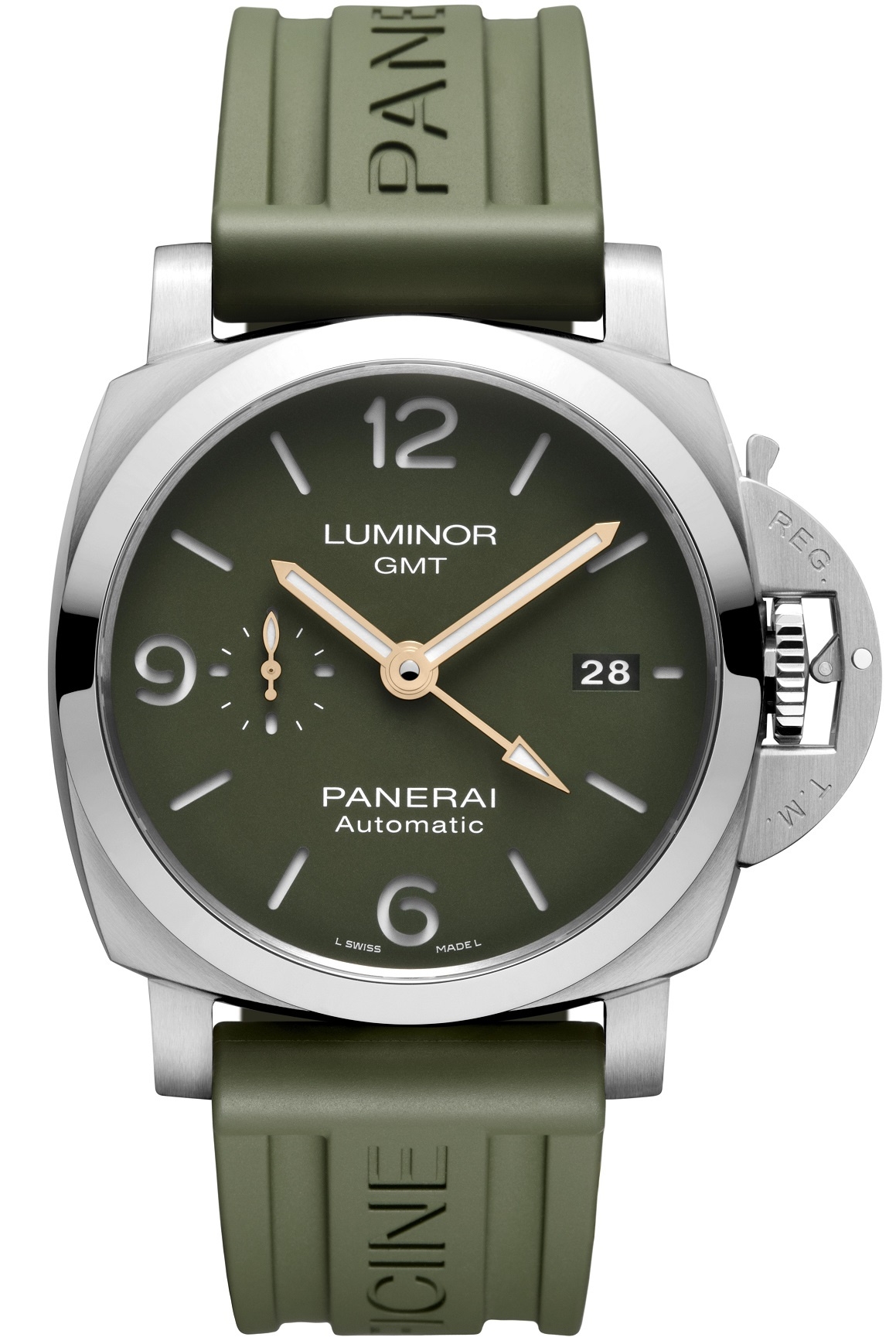Panerai PAM01056 : Luminor 1950 44 3 Days GMT Automatic Stainless Steel / Mahendra Singh Dhoni