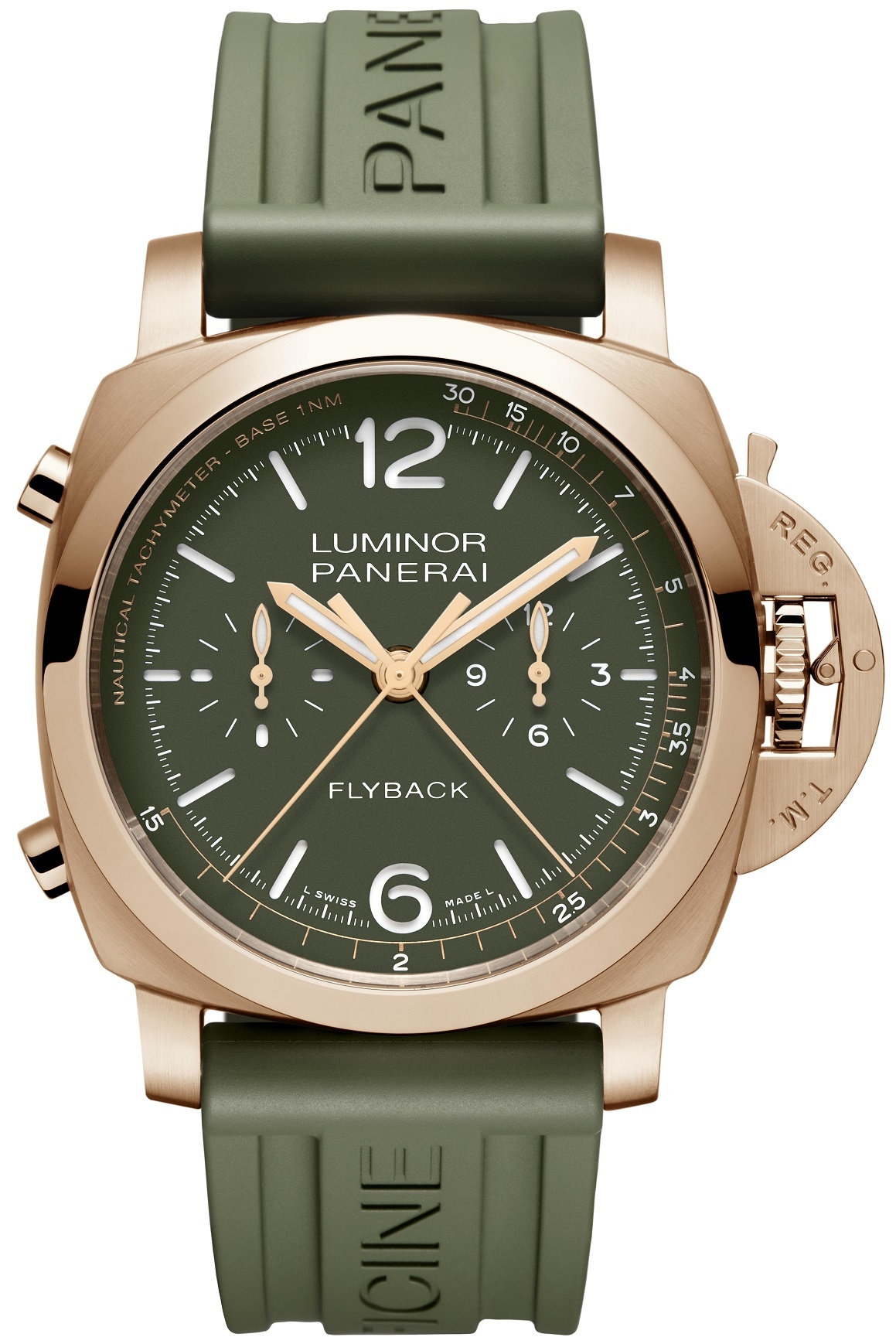 Panerai PAM01057 : Luminor 1950 44 Chrono Flyback Automatic Goldtech / Mahendra Singh Dhoni