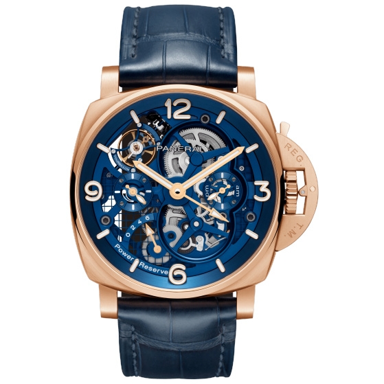 Panerai PAM01060 : Luminor 1950 Tourbillon GMT Goldtech