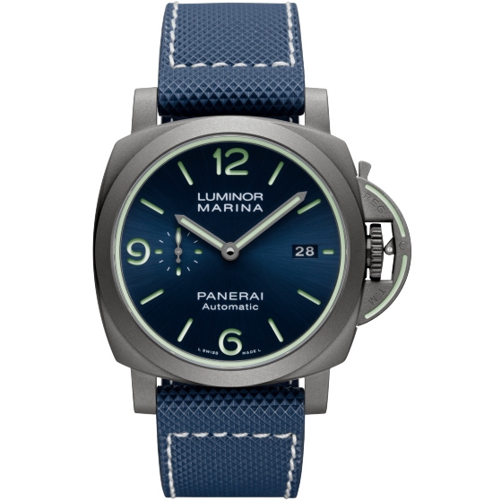 Panerai PAM01117 : Luminor 1950 44 3 Days Titanium / Blue