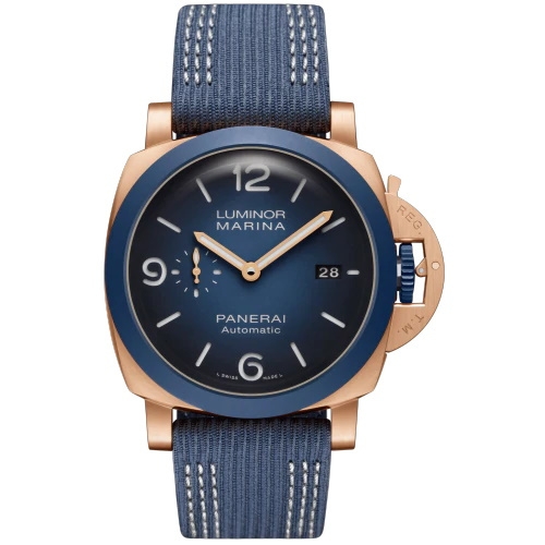 Panerai PAM01121 : Luminor 1950 44 3 Days Goldtech / Sole Blu
