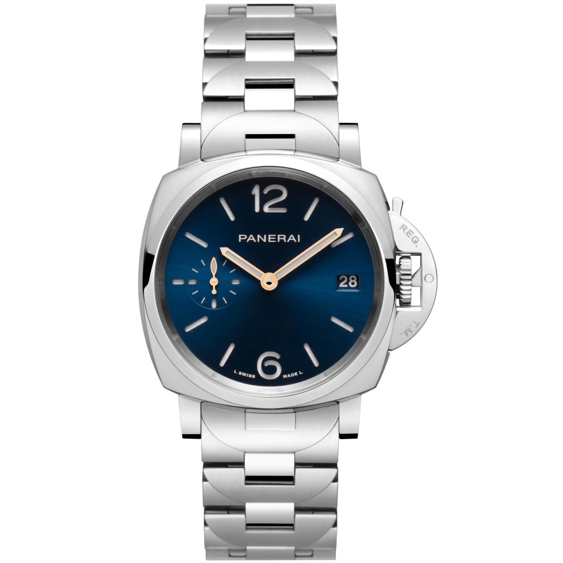 Panerai PAM01123 : Luminor Due 38 Automatic Stainless Steel / Blue / Bracelet