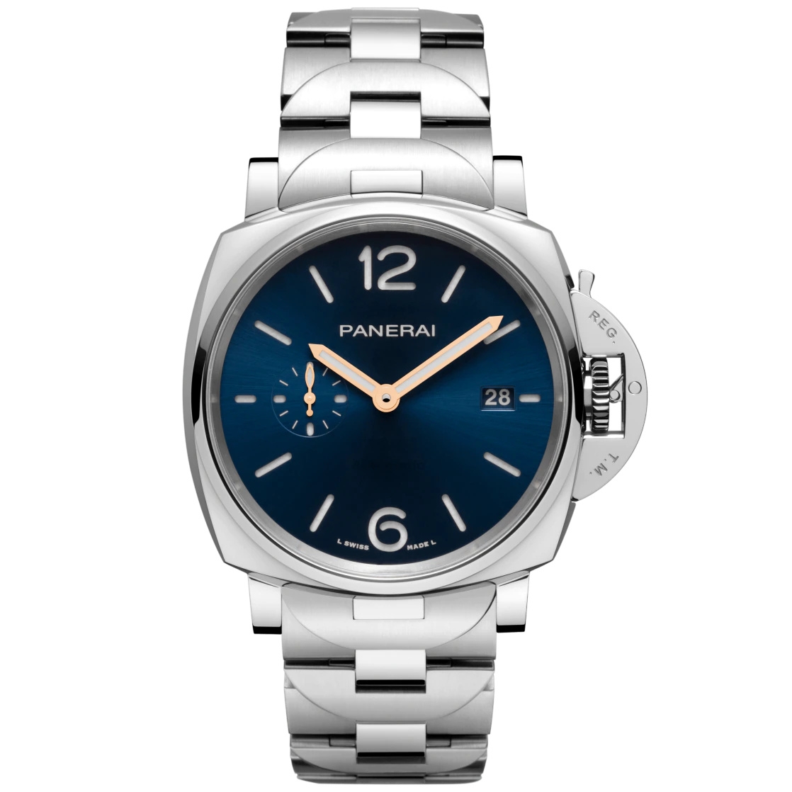 Panerai PAM01124 : Luminor Due 42 Automatic Stainless Steel / Blue / Bracelet