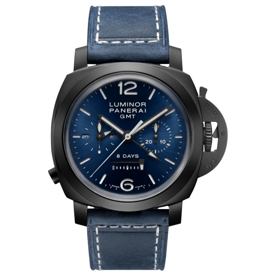 Panerai PAM01135 : Luminor 1950 Chrono Monopulsante 8 Days GMT Blu Notte