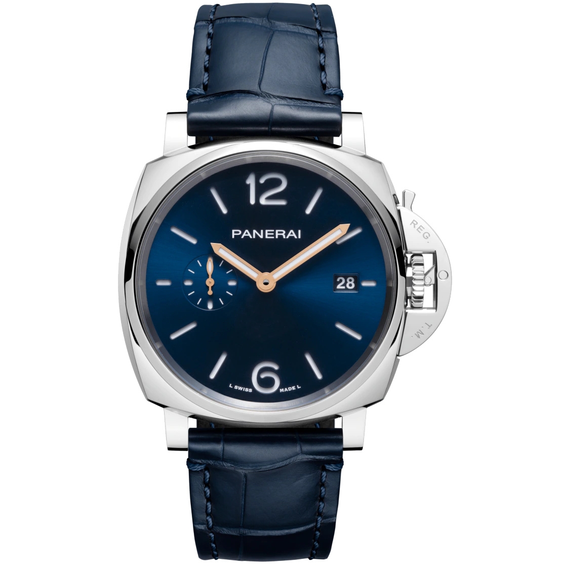 Panerai PAM01274 : Luminor Due 42 3 Days Date Stainless Steel / Blue