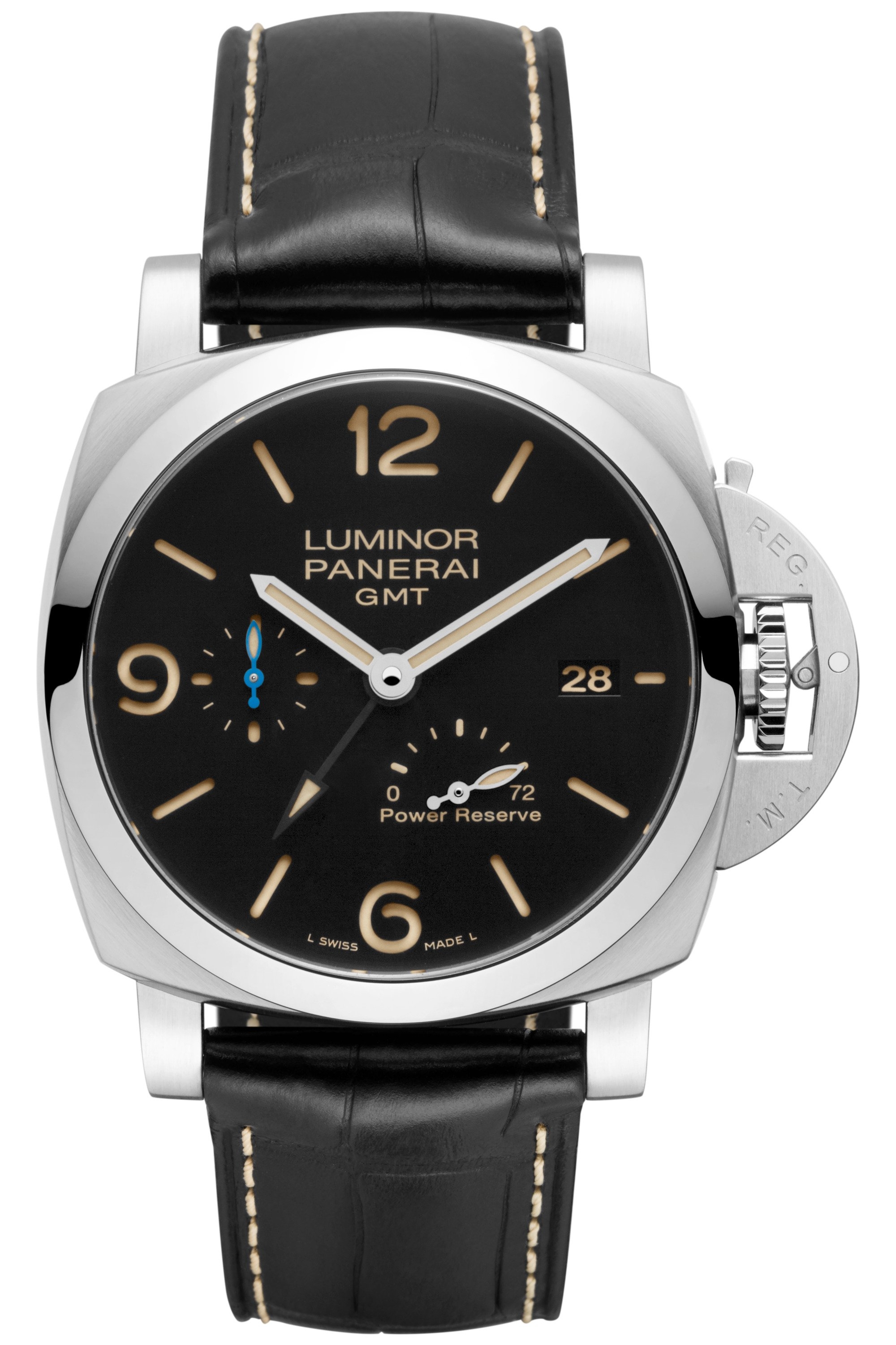 Panerai PAM01321 : Luminor 1950 44 3 Days GMT Power Reserve Automatic Stainless Steel / Black