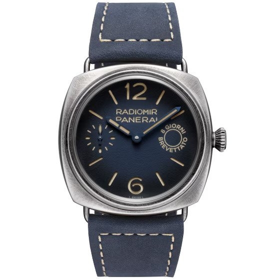 Panerai PAM01348 : Radiomir Otto Giorni Patina Steel / Blue