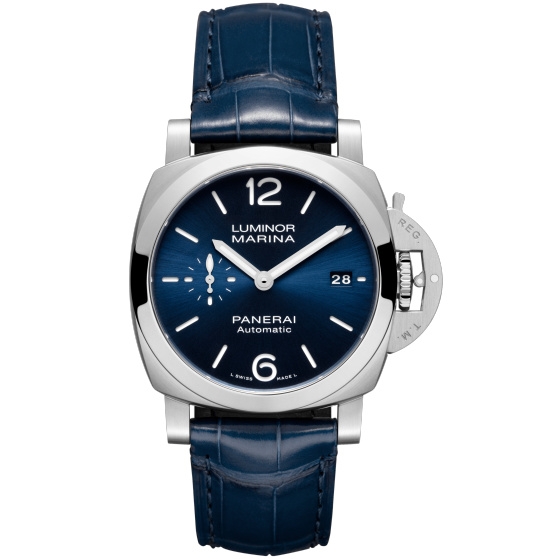 Panerai PAM01370 : Luminor Marina Quaranta Steel / Blue