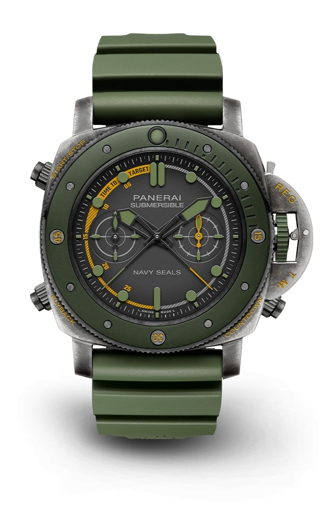 Panerai PAM01402 : Luminor Submersible 47 3 Days Chrono Flyback Navy Seals Experience Edition