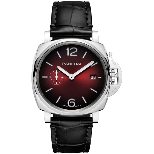 Panerai PAM01424 : Luminor Due 42 3 Days Date Stainless Steel / Burgundy