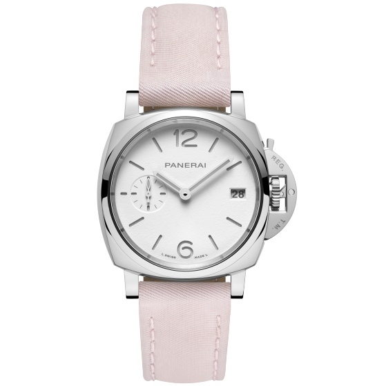 Panerai PAM01425 : Luminor Due 38 Automatic Stainless Steel / White / Prada-ReNylon