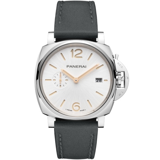 Panerai PAM01428 : Luminor Due 42 Automatic Stainless Steel / White / Prada Re-Nylon