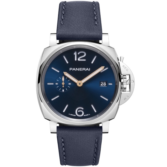 Panerai PAM01429 : Luminor Due 42 Automatic Stainless Steel / Blue / Prada Re-Nylon