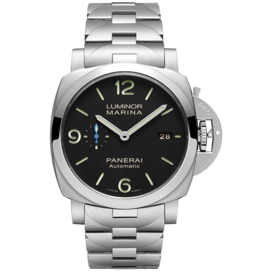 Panerai PAM01562 : Luminor 1950  Marina 44 3 Days Automatic Stainless Steel / Black / Bracelet