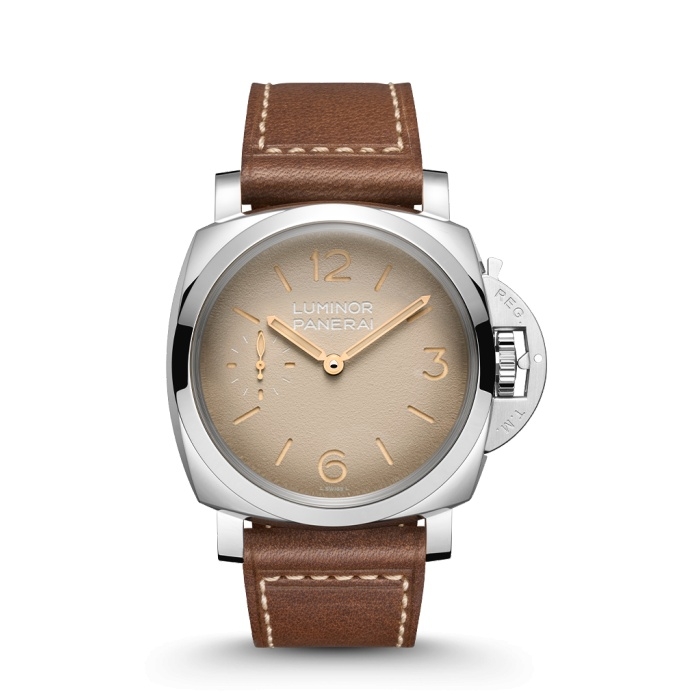 Panerai PAM01735 : Luminor 1950  Marina 47 3 Days Stainless Steel / Tropical