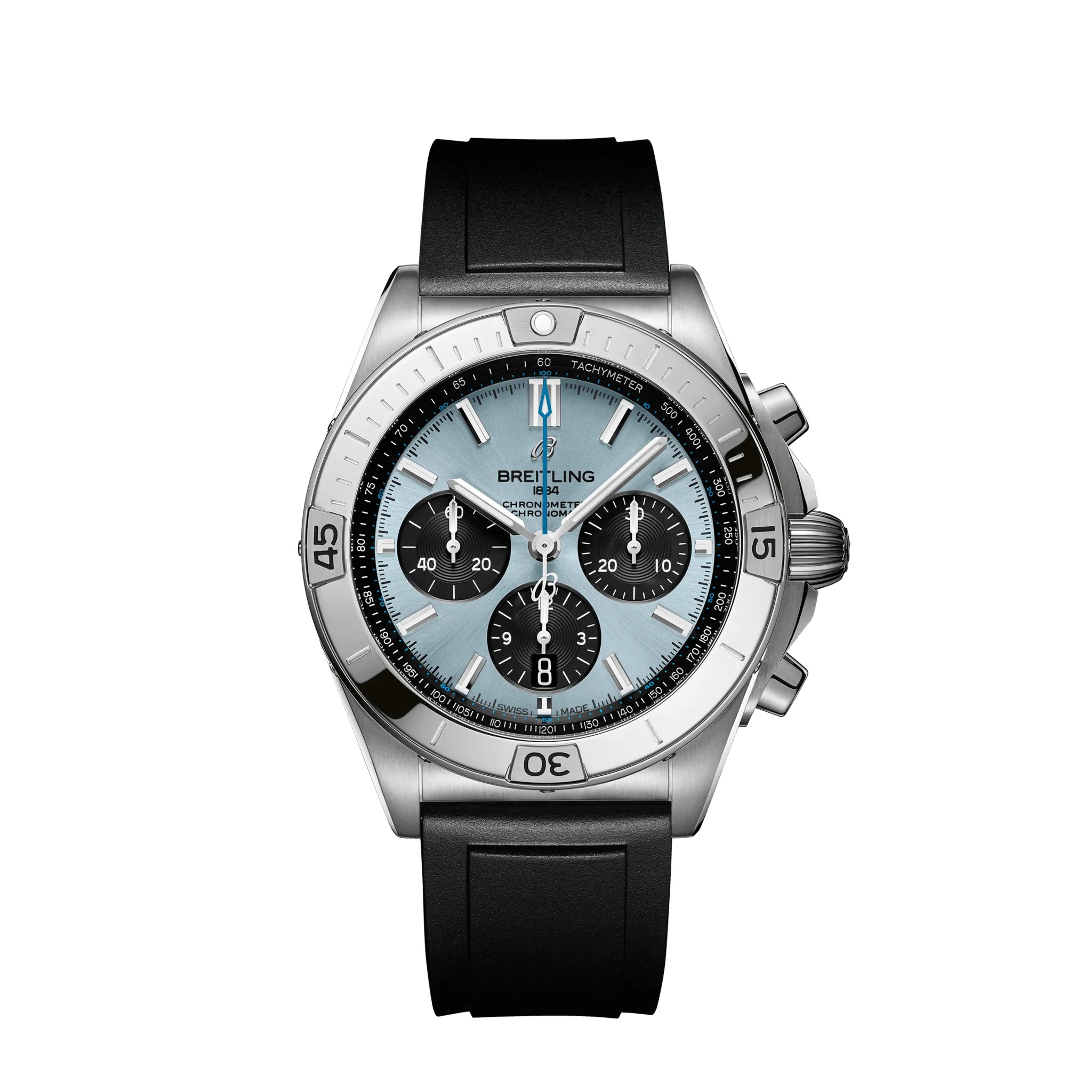 Breitling PB0134101C1S1 : Chronomat B01 42 Stainless Steel / Platinum / Ice Blue
