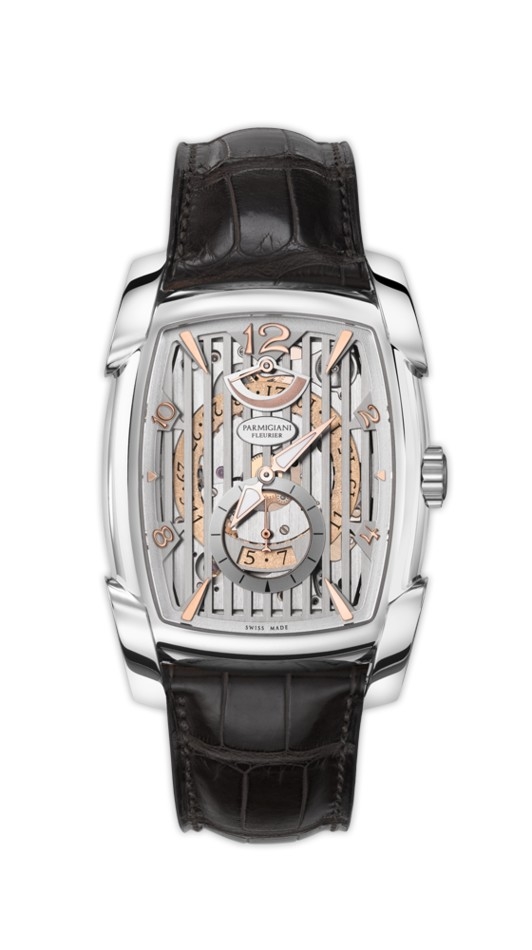 Parmigiani Fleurier PFC101-1200100-HA1241 : Kalpa XL Hebdomadaire White Gold / Silver Grille / Alligator