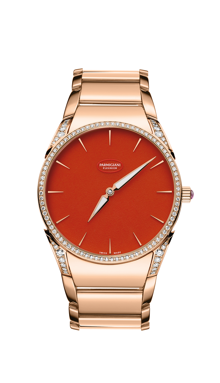 Parmigiani Fleurier PFC267-1032000-B10002 : Tonda 1950 Sertie Rose Gold / Poppy / Bracelet