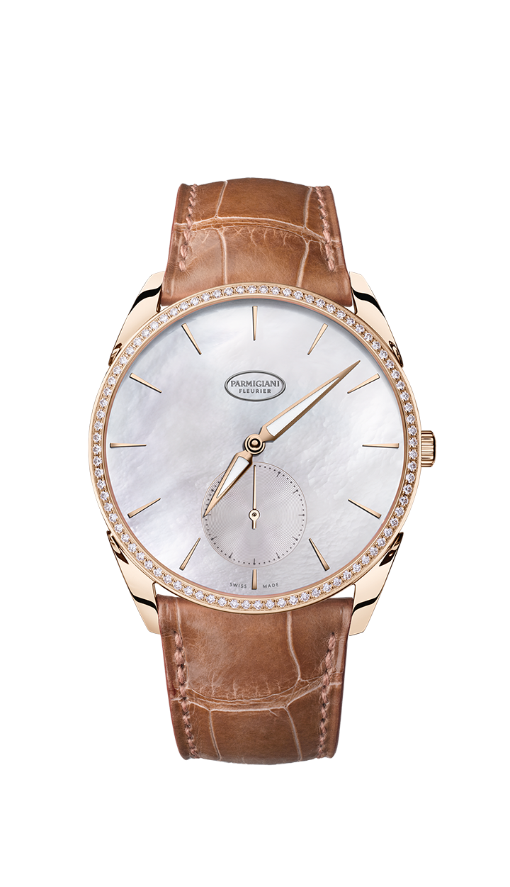 Parmigiani Fleurier PFC267-1063300-HA3921 : Tonda 1950 Sertie Rose Gold / MOP / Alligator